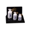 Picture of Tall Pitcher Trio - Blue Onion Gold Design